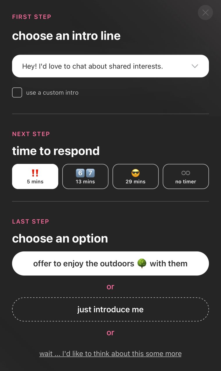 App screen