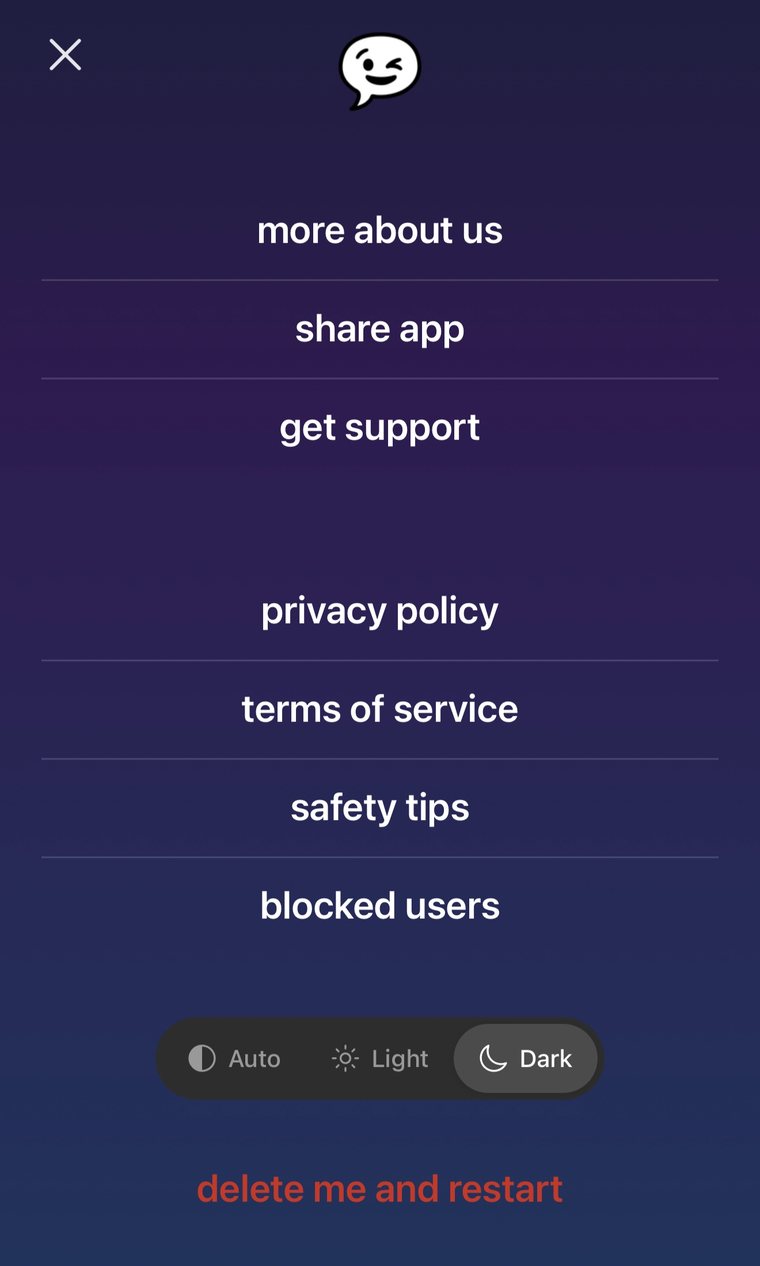 App screen